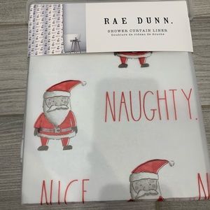 Rae Dunn Christmas Shower Curtain